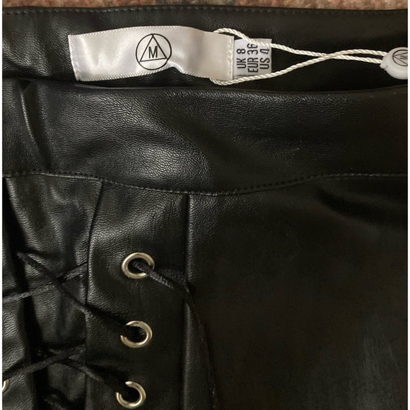 Missguided lace up leather trousers - Picture 3 of 3